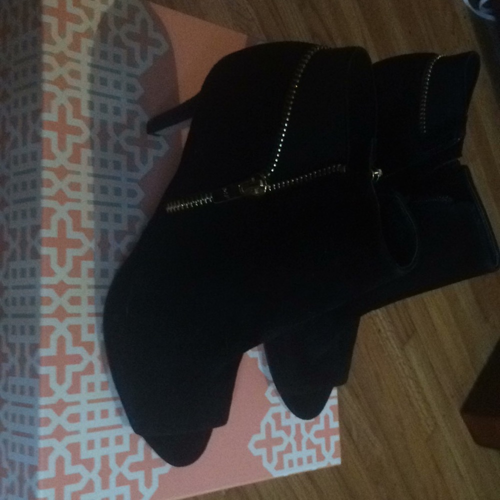 Mark Fisher open toe high heel bootie